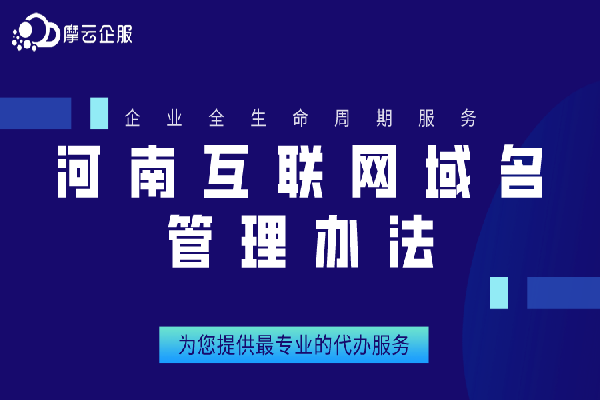 河南互联网域名管理办法